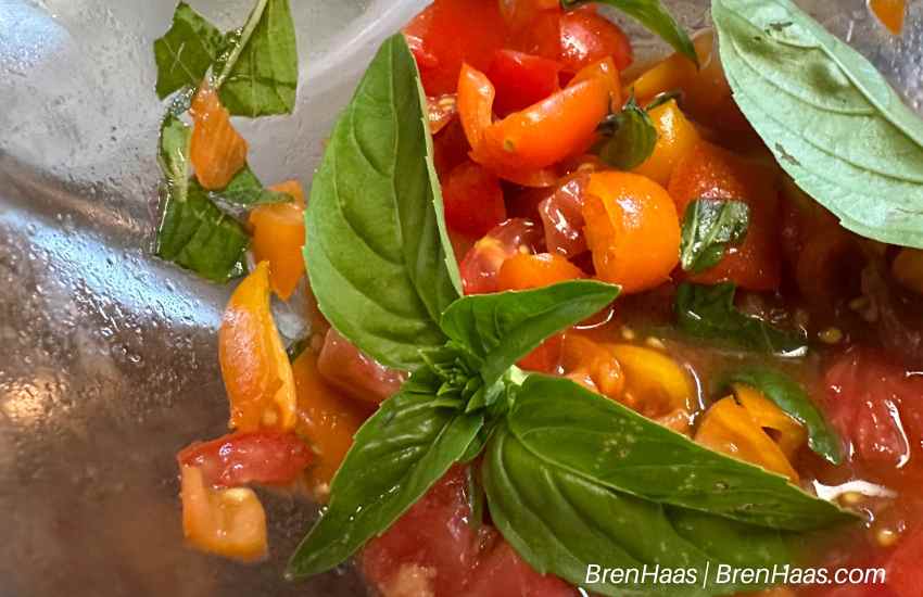 Fresh Tomatoes for Bruschetta Recipe