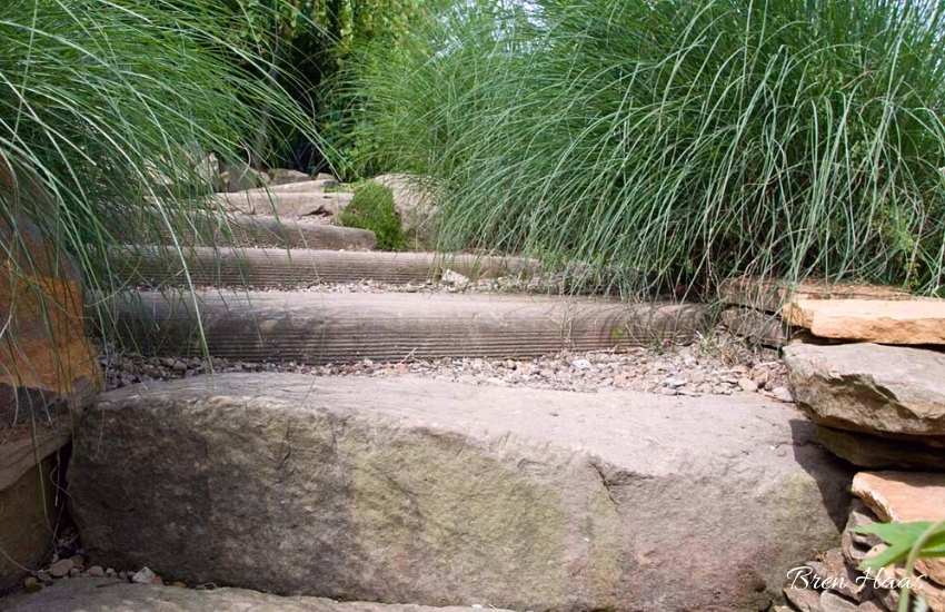 Stone Stairs in Landscape