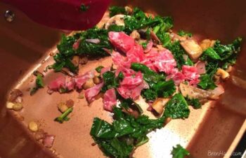 Italian Meat Saute with Kale