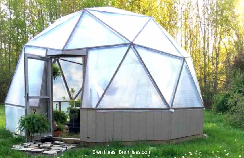 20 foot geodesic bio dome in June 2016