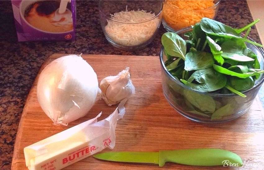ingredients for this quiche recipe