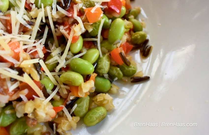 Sweet Ancient Grain and Edamame Salad