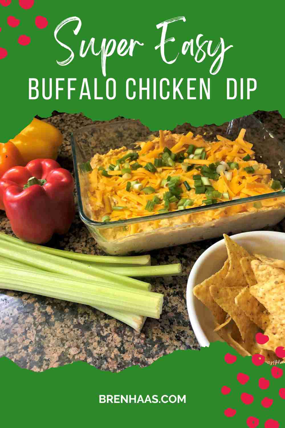 Super Easy Buffalo Chicken Dip Appetizer