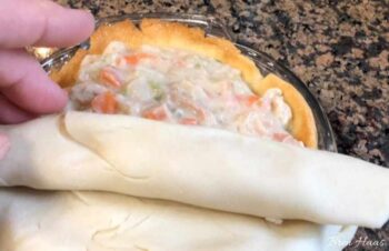 Roll Crust Over Pie FIlling