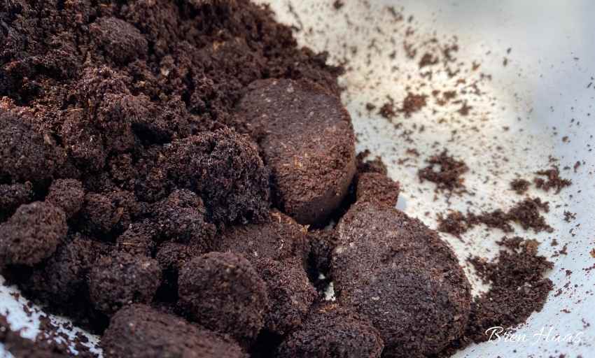 Used Coffee Grounds From Machine