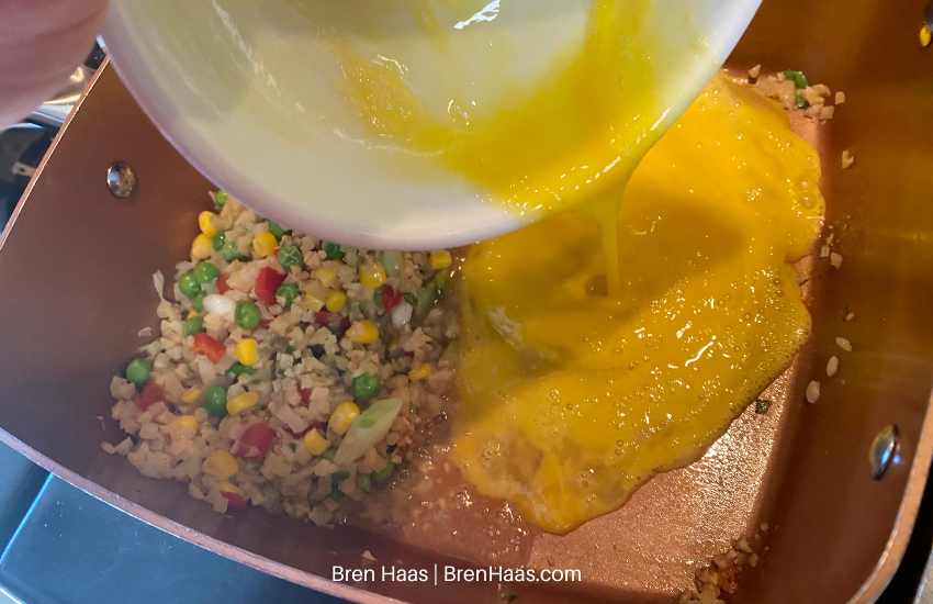 Add Egg That Has Been Battened