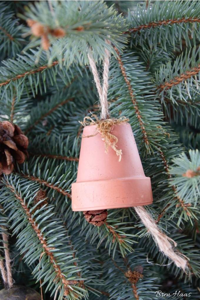 diy with terra cotta pot and pine