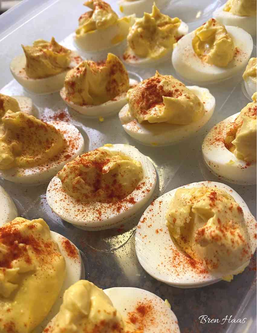 deviled Eggs on Tray
