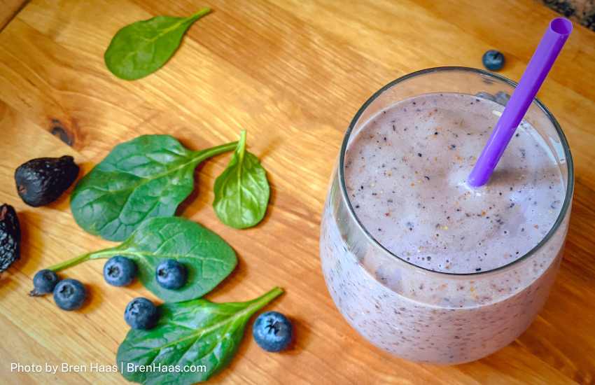 flax blueberry smoothie recipe