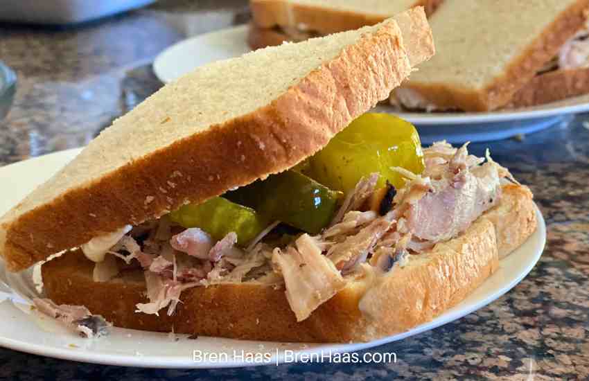 Left Over Turkey Sandwich