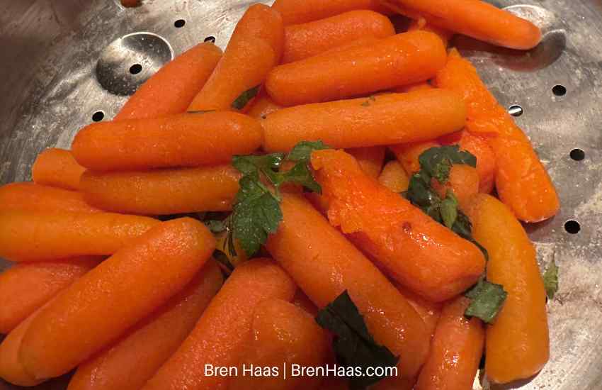 Sweet Carrots with Blue Spice Basil